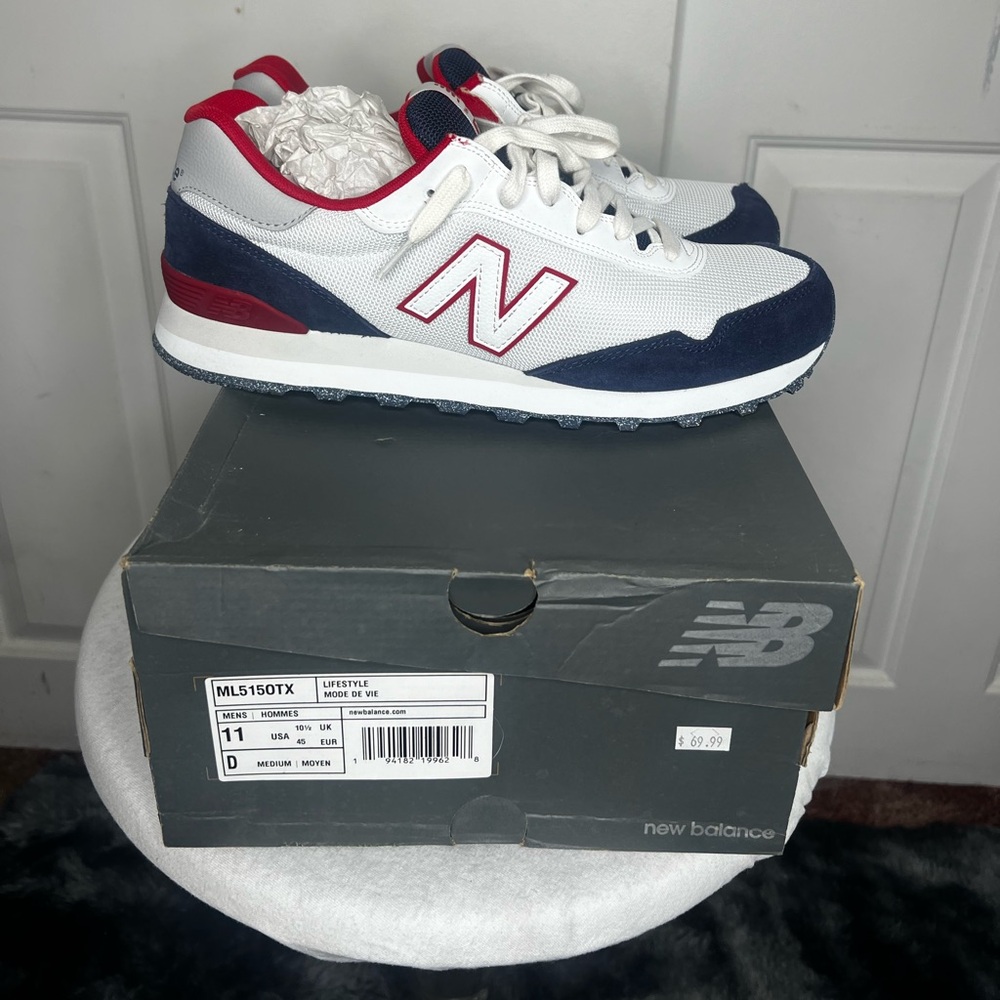 New Balance ML5150TX (white/red/blue) Size 11 US